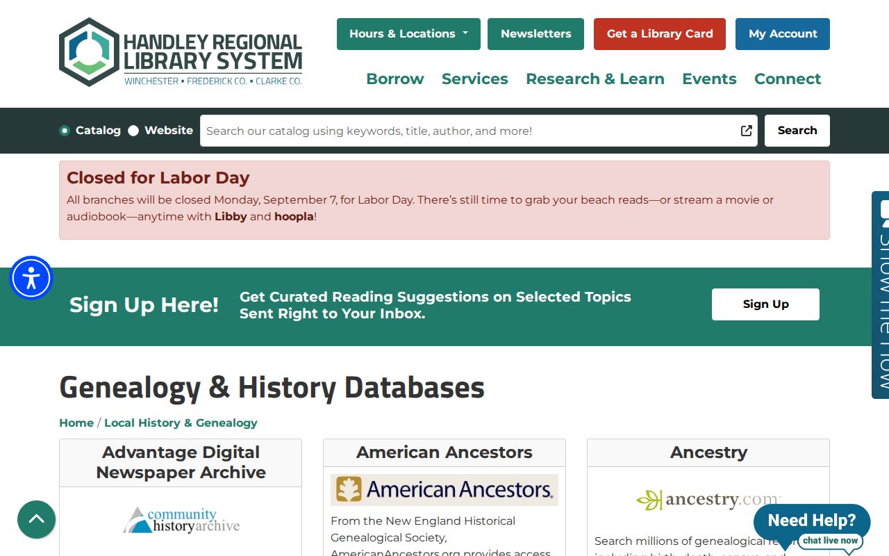 Winchester city directory archives databases and genealogy access