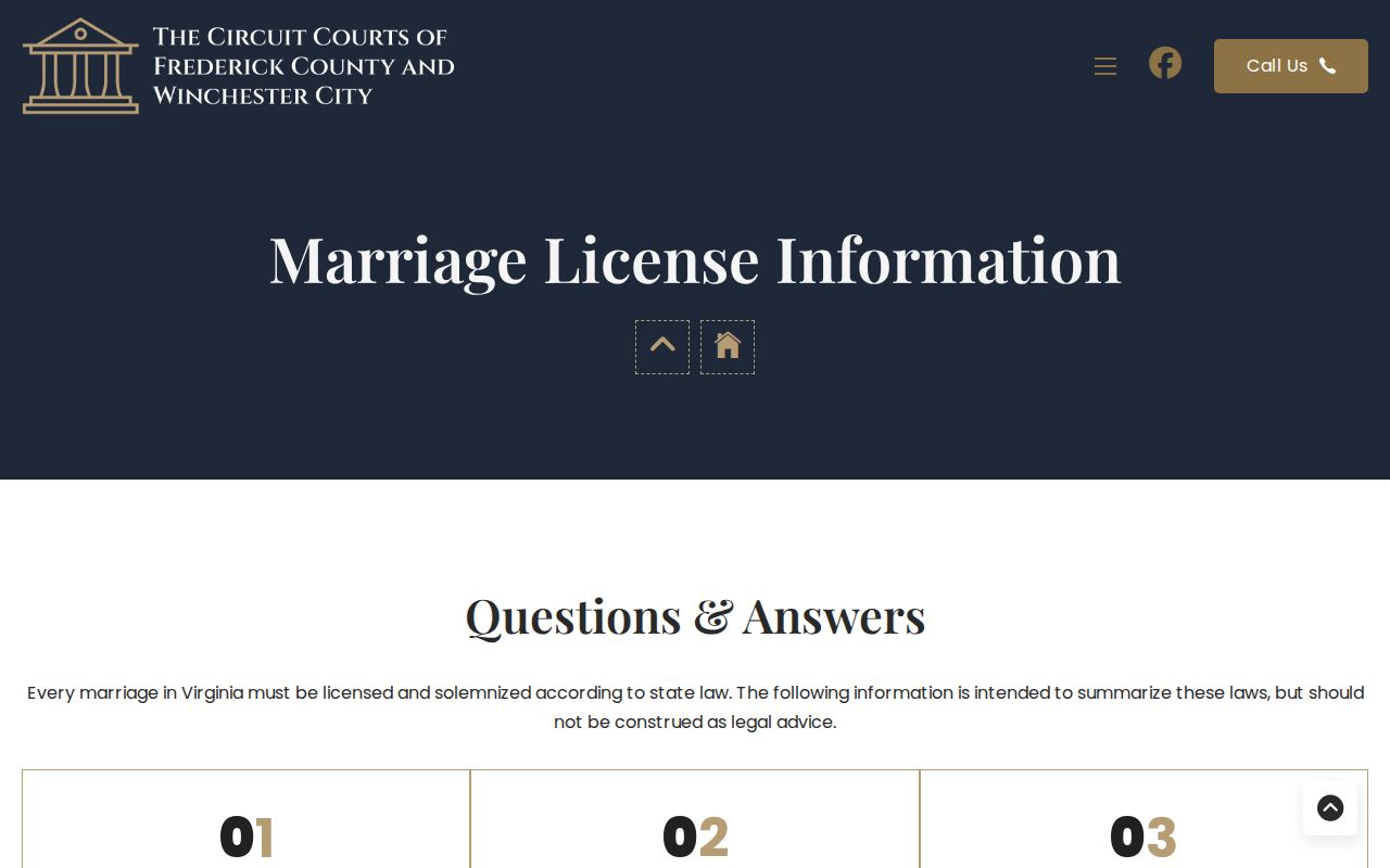Winchester residents directory Circuit Clerk marriage information